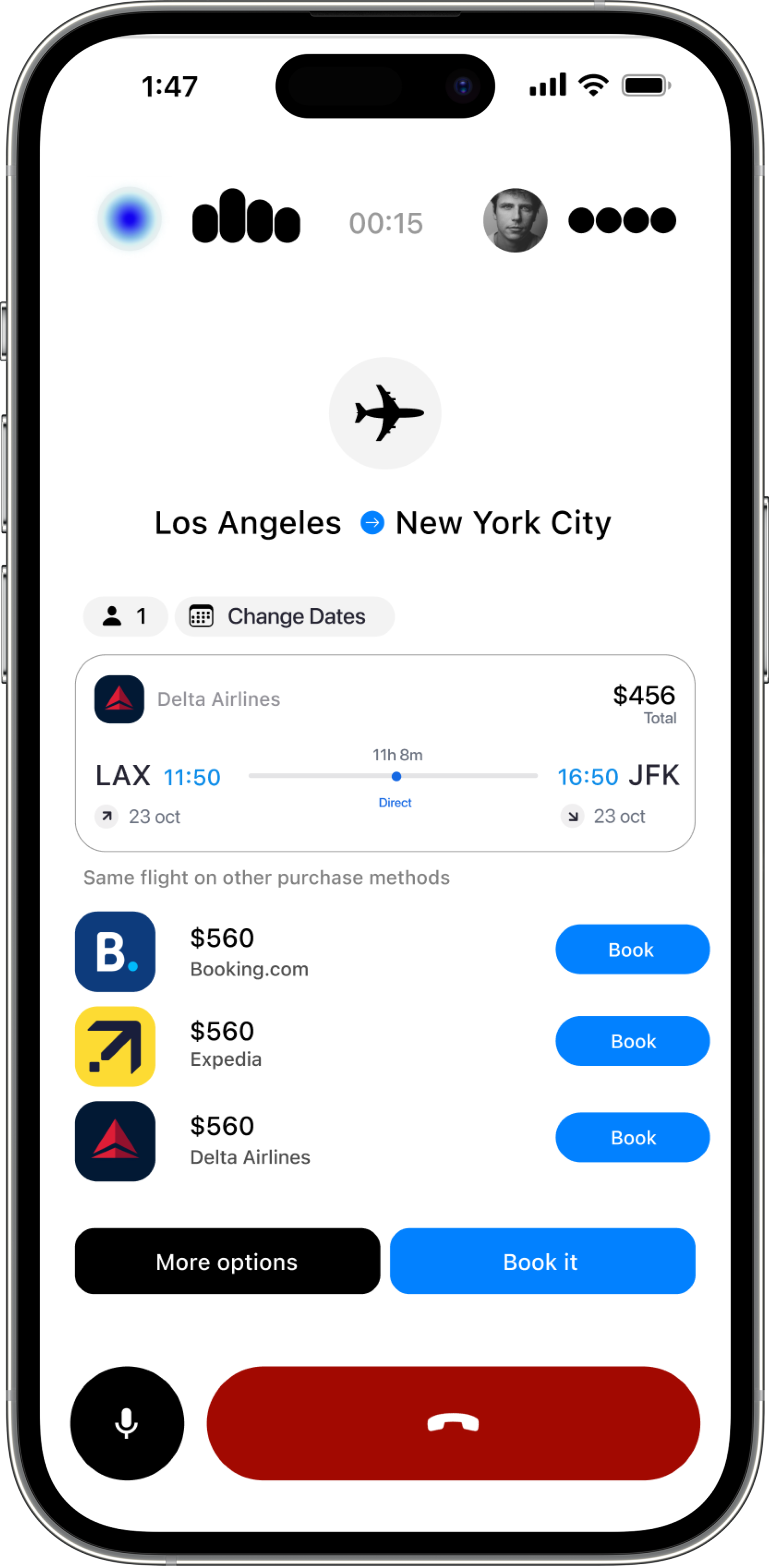 SmartTrip App Interface